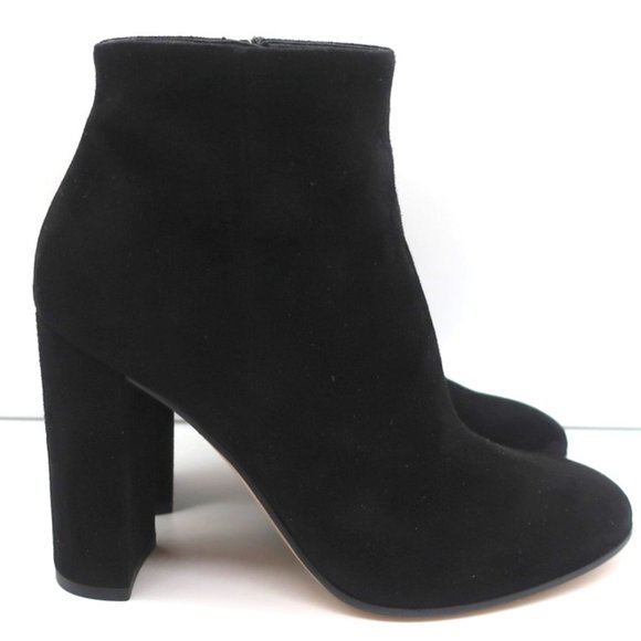 Gianvito Rossi Shoes - GIANVITO ROSSI ANKLE BOOTS BLACK SUEDE SIZE 39 HIGH HEEL BOOTIES